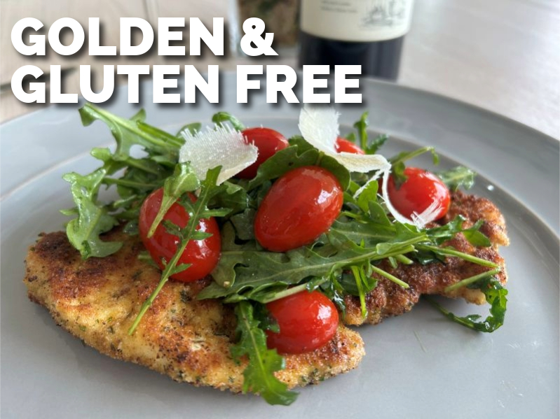 Gluten-Free Chicken Milanese with Arugula Salad