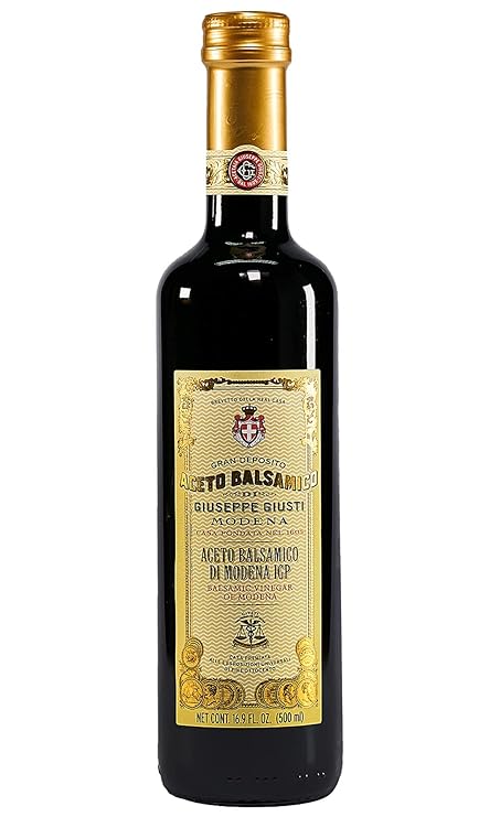 A bottle of Giusti Balsamic Vinegar of Modena IGP