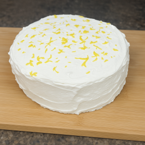 A photo of a lemon cake