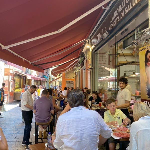 People sitting at tables