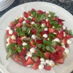 strawberry caprese salad