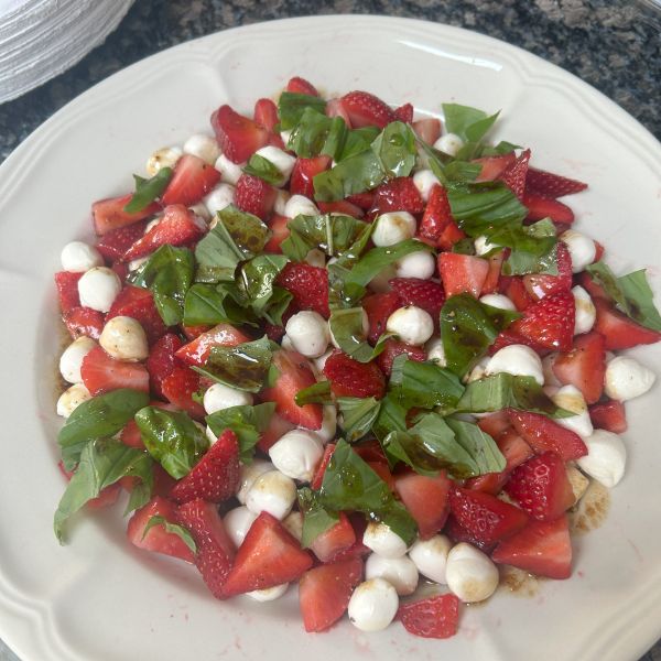 strawberry caprese salad