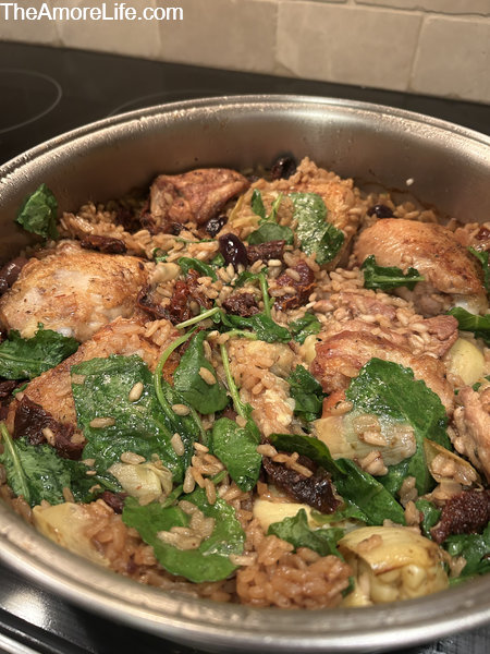 One-Pan Chicken with Artichokes & Arborio Rice