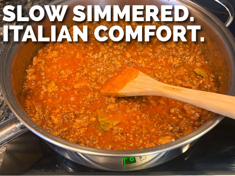 Slow simmered. Italian comfort.